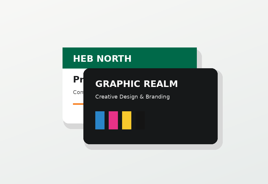 Business cards and stationery samples